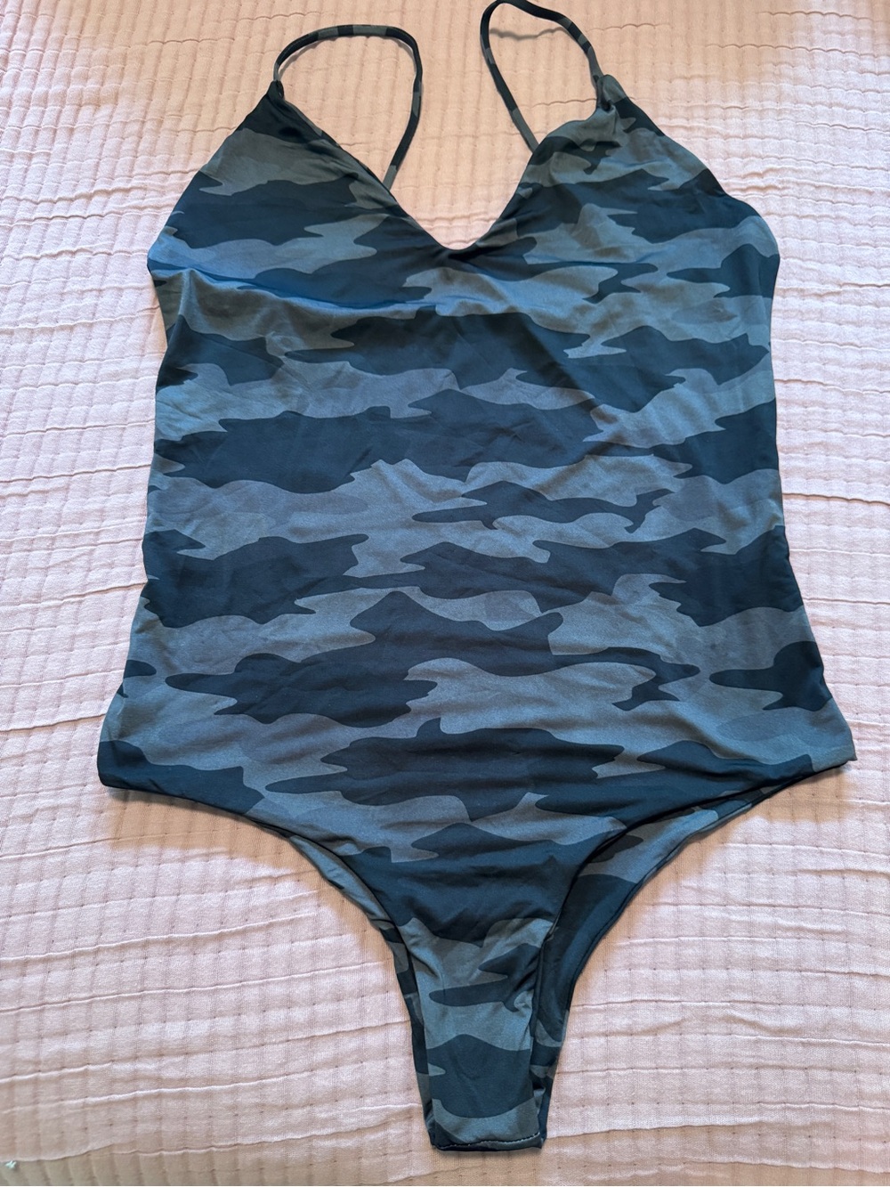Women's Camo One-Piece Swimsuit - Gray